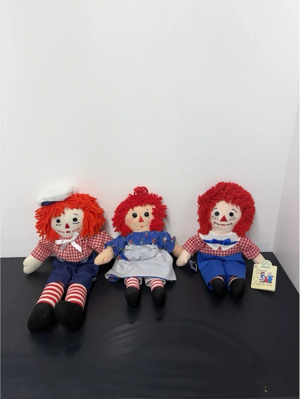 VINTAGE RAGGEDY ANN & ANDY DOLLS - (LOT OF 3 DOLLS)